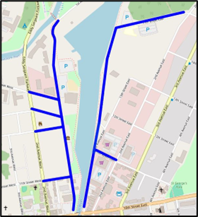 Map of closed roads on July 28