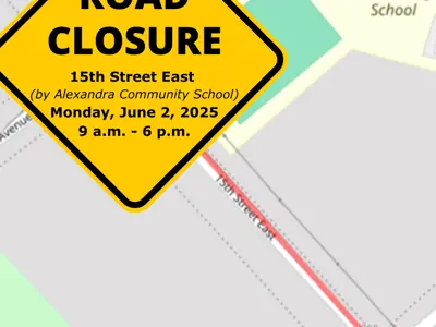 15th St E closure on June 2, 2025